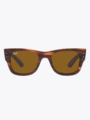 Ray-Ban Mega Wayfarer Striped Havana / Brown Classic