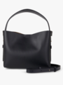 Second Female Leata Leather Bag Black Silver