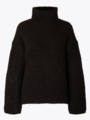 Selected Femme Gabella Long Sleeve Knit High-Neck Black