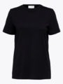 Selected Femme My Essential Short Sleeve O-Neck Tee Black