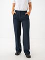 Selected Femme Rita Mid Waist Wide Pant Dark Sapphire Pin Stripe