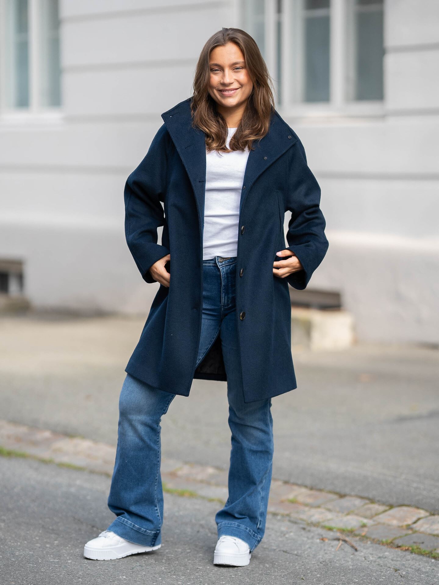 Selected Femme Vinni Wool Coat Dark Sapphire