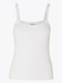 Selected Femme Celica Anna Strap Tank Top Bright White