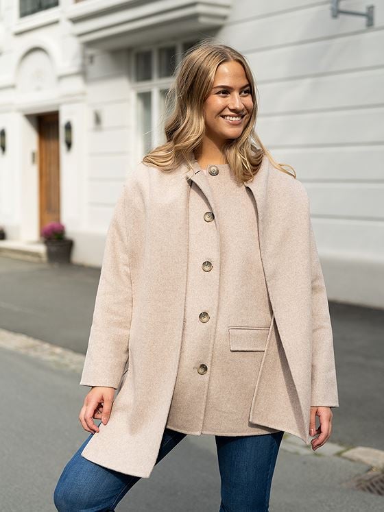 Selected Femme Pam Handmade Scarf Jacket Irish / Sandshell