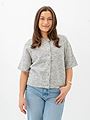 Selected Femme Lulu 2/4 Knit Cardigan Light Grey Melange