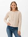 Selected Femme Sia Ras Long Sleeve Knit O-Neck Cardigan Birch Melange
