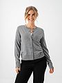 Selected Femme Thea Knit Merino Cardigan Medium Grey Melange