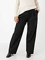 Selected Femme Wide-Rita Lano Mid Waist Pant Black