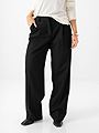 Selected Femme Wide Rita Lano Mid Waist Pant Black