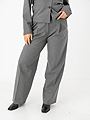 Selected Femme Wide-Rita Lano Mid Waist Pant Medium Grey Melange MELANGE