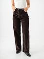 Selected Femme Wide Runa Highwaist Corduroy Pant Chocolate Torte