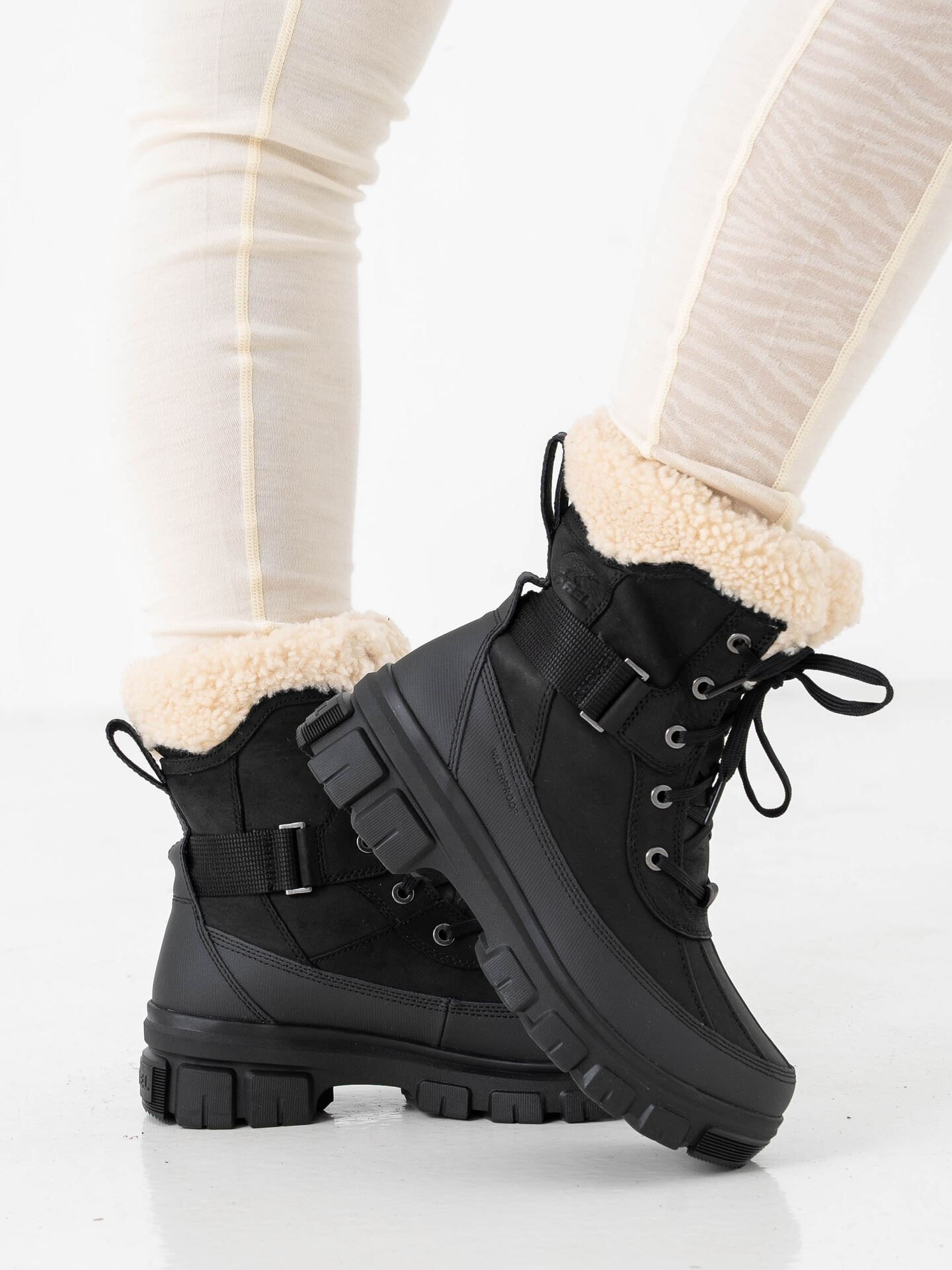 Sorel Torino V Parc Waterproof Black/Sea Salt