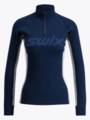 Swix RaceX Merino Half Zip Dark Navy / Light Grey Melange