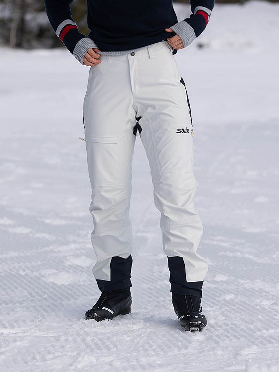 Swix Blizzard Pants Snow White/ Dark Navy