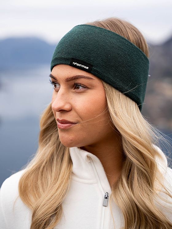 Twentyfour Finse Basic Pannebånd Mørk grønn