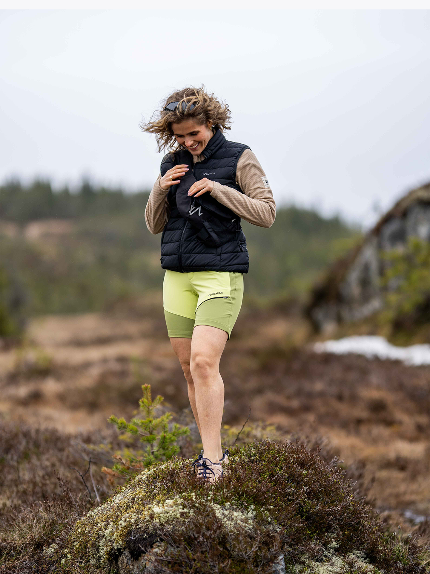 Twentyfour Finse Half Zip Fleece Sand