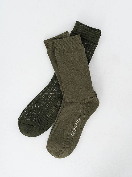 Twentyfour Aurora Idun Ullsokk 2-Pack Furu