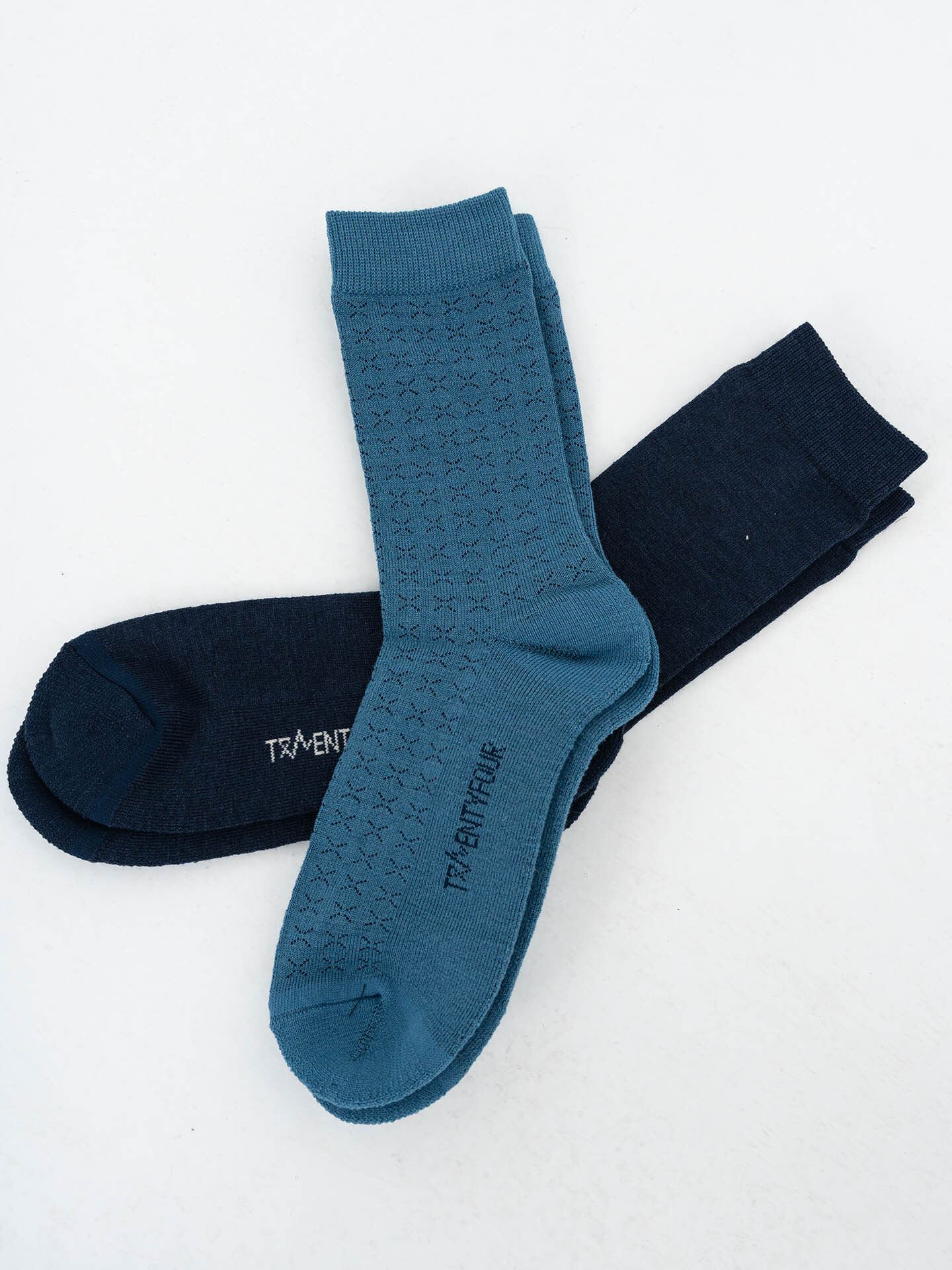 Twentyfour Aurora Idun Ullsokk 2-Pack Gråblå