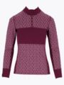 Twentyfour Aurora Aya Ull Half Zip Mørk Burgunder