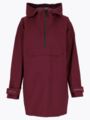 Twentyfour Mode 3-Lags Poncho Mørk Burgunder