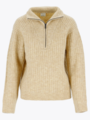 Twentyfour Mode Iris Half Zip Genser Beige melange