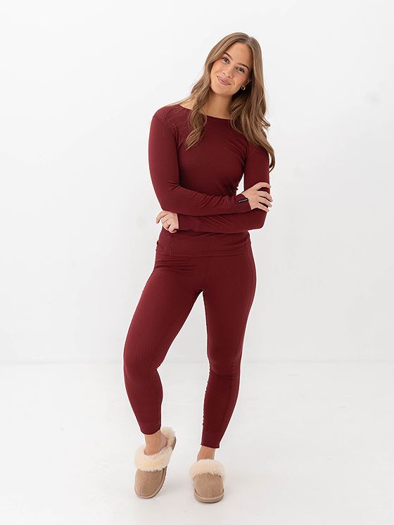 Twentyfour Finse Baselayer Sett Vinrød