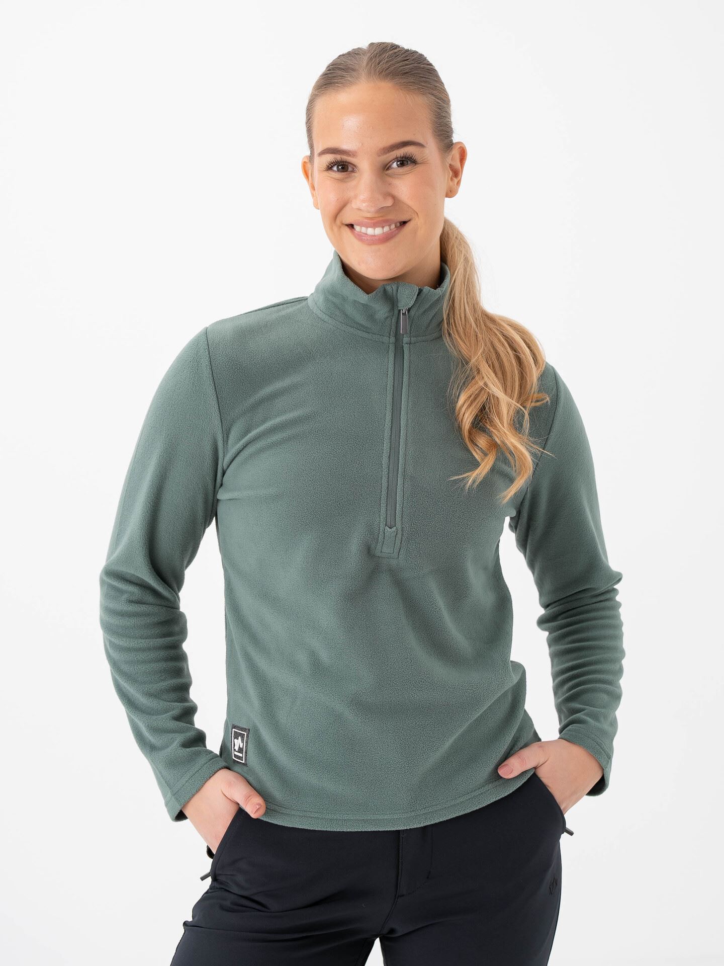 Twentyfour Finse 2.0 Half Zip Fleece Mellomgrønn