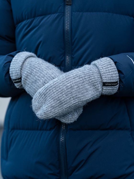 Twentyfour Mode Maya Strikkevott Gråmelert