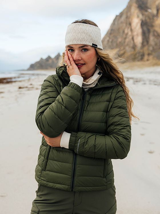 Twentyfour Finse 2W Ull-pannebånd Gråhvit