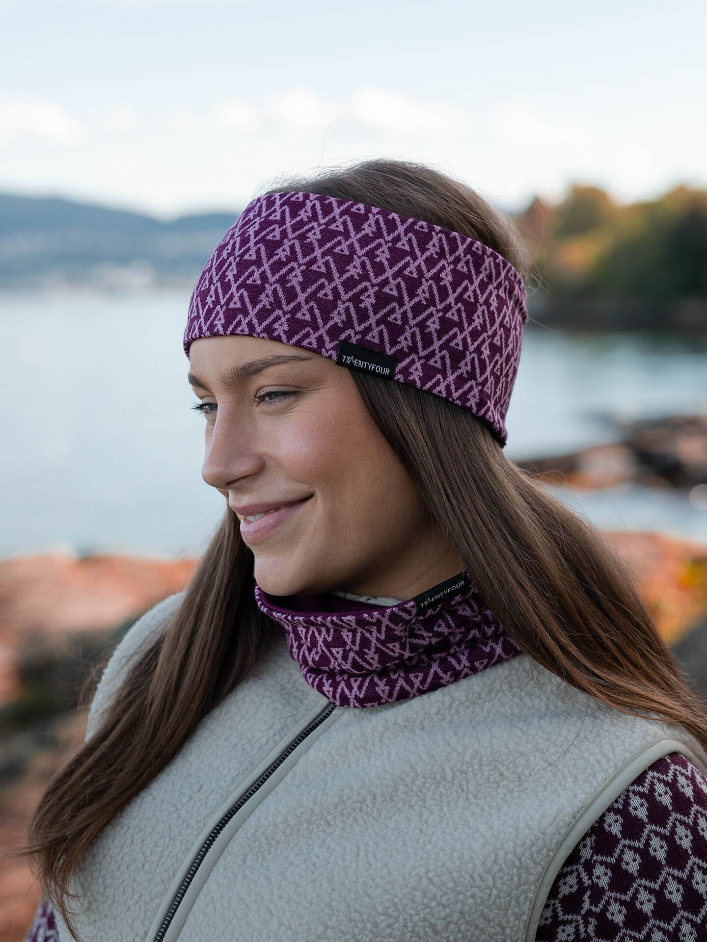 Twentyfour Finse 2W Ull-pannebånd Mørk Burgunder