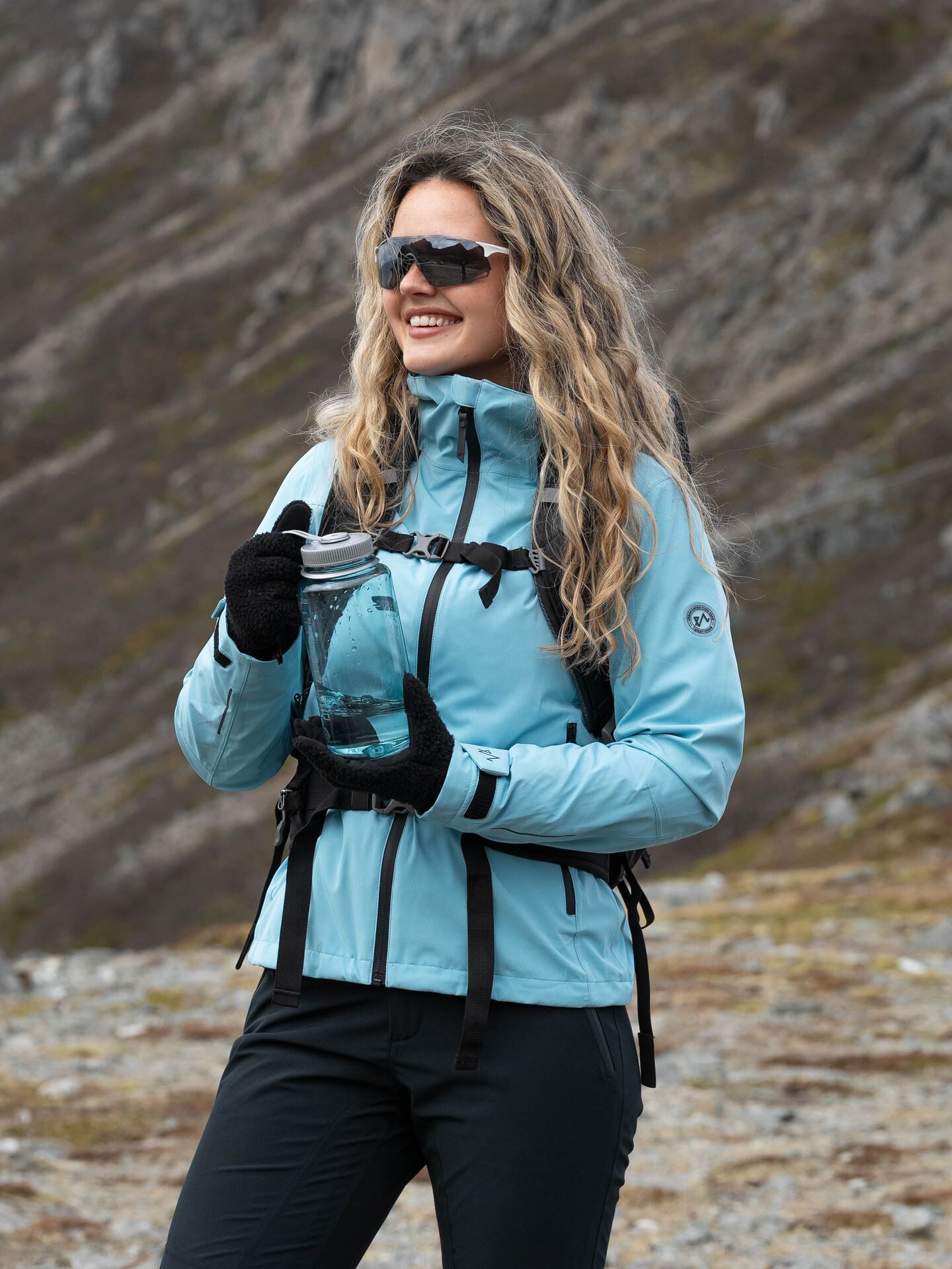 Twentyfour Aurora 2-Lags Skalljakke Retro Blå