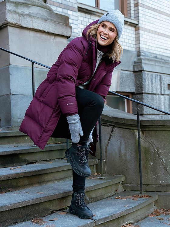 Twentyfour Mode Aria Parkas Mørk Burgunder