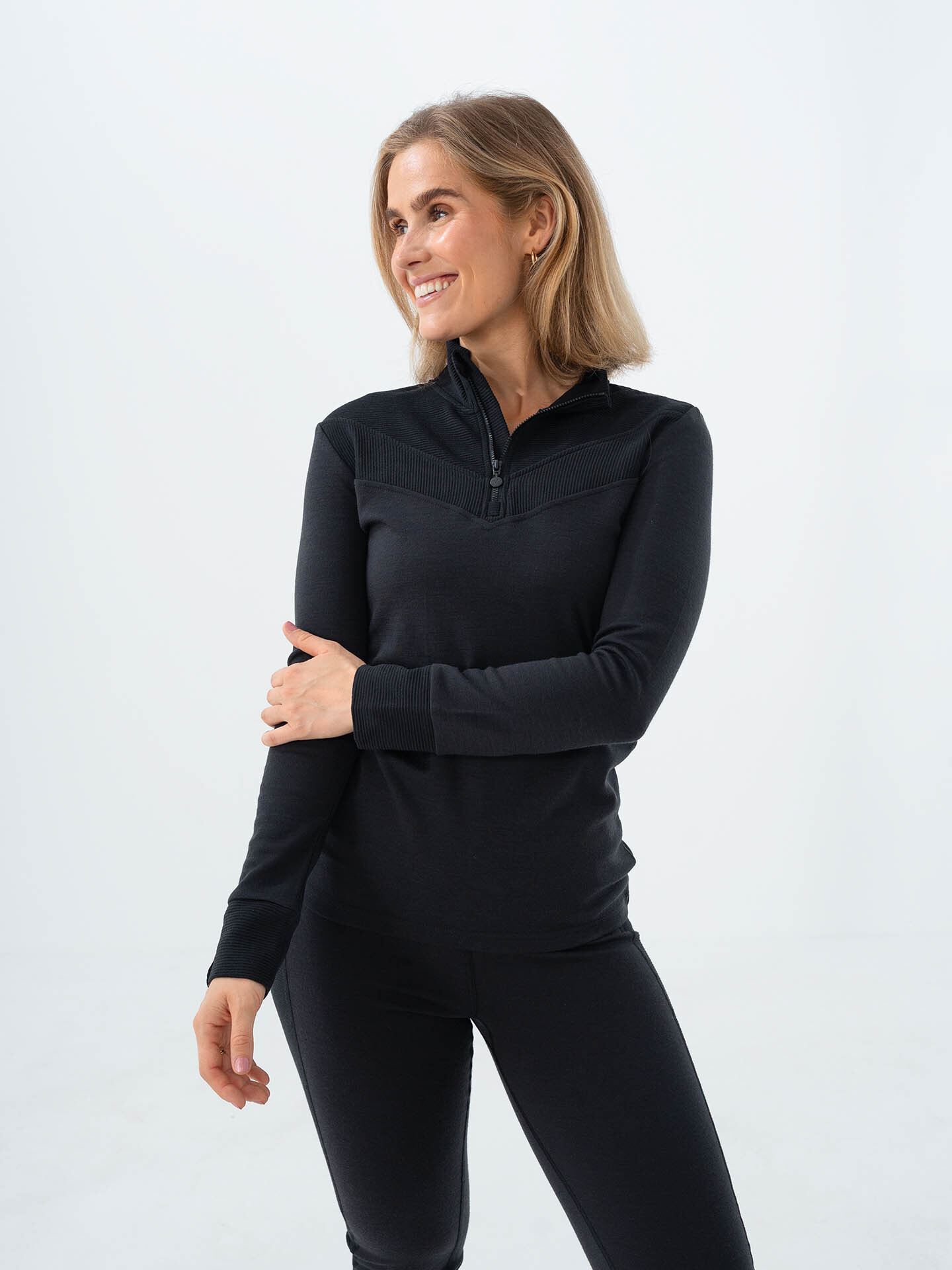Twentyfour Aurora Oda Ull Half Zip Sort