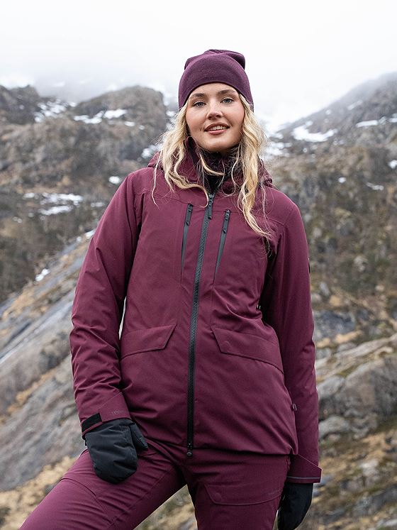 Twentyfour Aurora Primaloft Skalljakke Mørk Burgunder