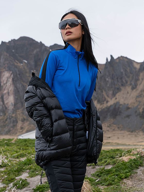 Twentyfour Aurora Half Zip Genser Knallblå