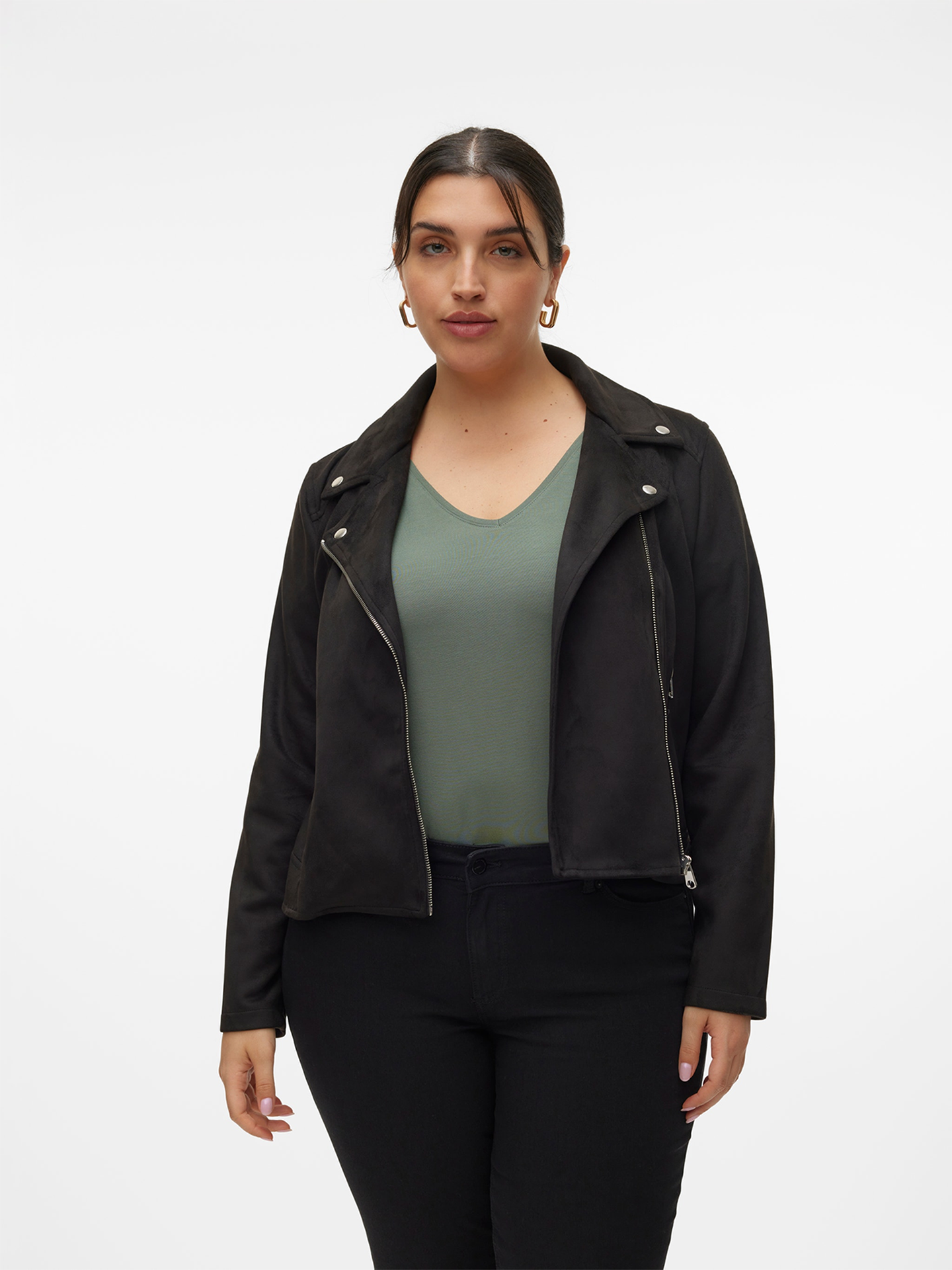 Vero Moda Curve Jose Short Jacket Black