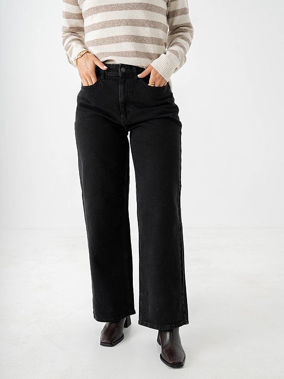 Vila Freya Jaf High Waist Jeans Black Denim