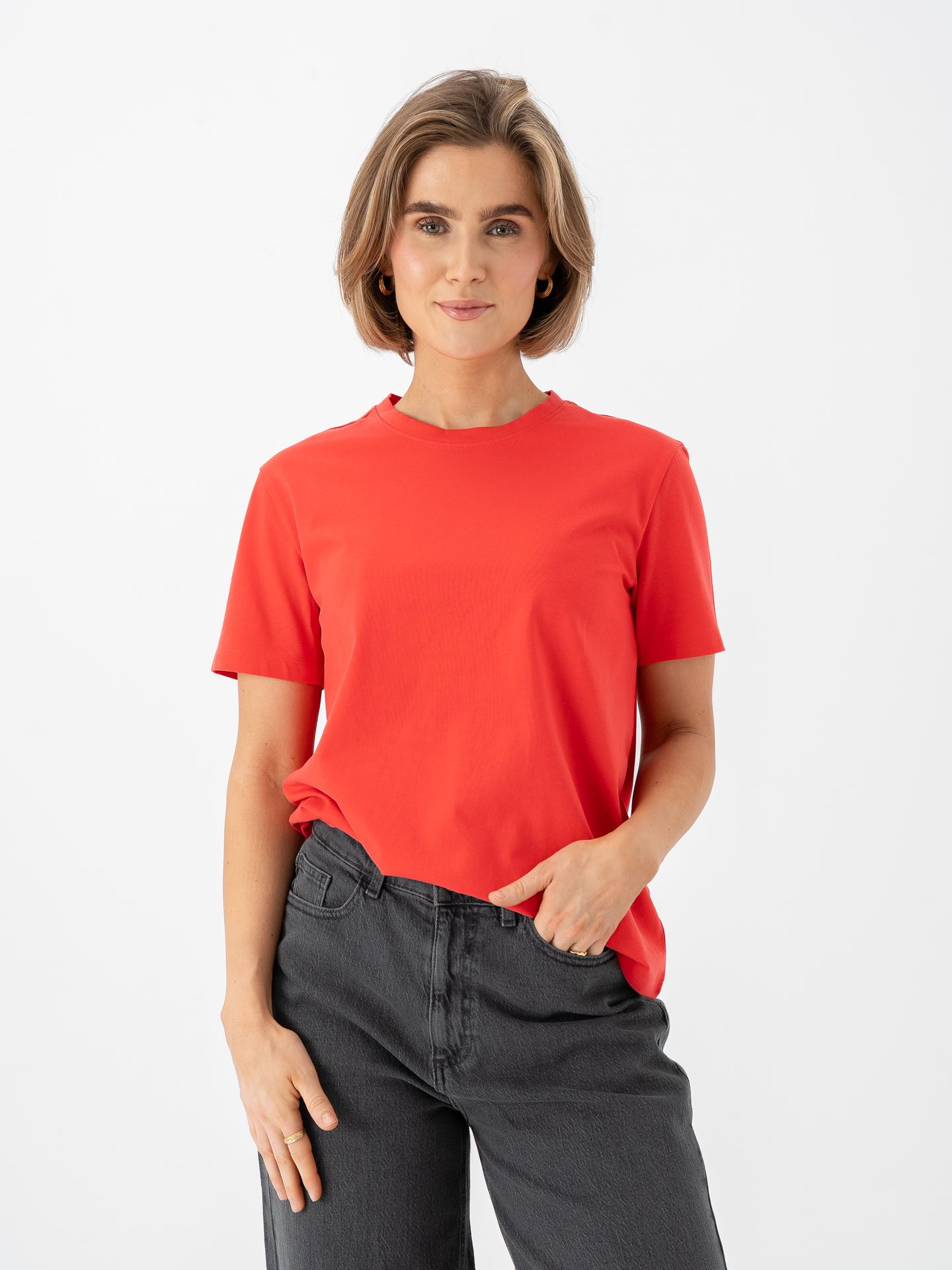 Vila Nora Short Sleeve T-Shirt Hibiscus