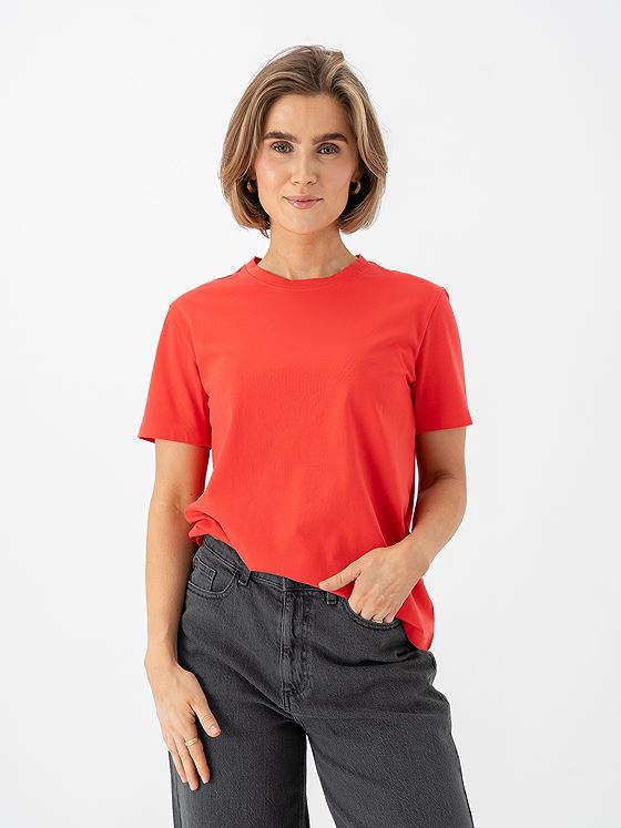 Vila Nora Short Sleeve T-Shirt Hibiscus
