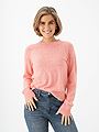 Vero Moda Doffy Long Sleeve O-Neck Blouse Coral Paradise w. White Melange