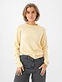 Vero Moda Doffy Long Sleeve O-Neck Blouse Golden Haze W. White Melange