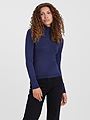 Vero Moda Glory Long Sleeve Rollneck Blouse Navy Blazer