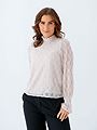 Vero Moda Aware Nolita Long Sleeve High Neck Top Pumice Stone