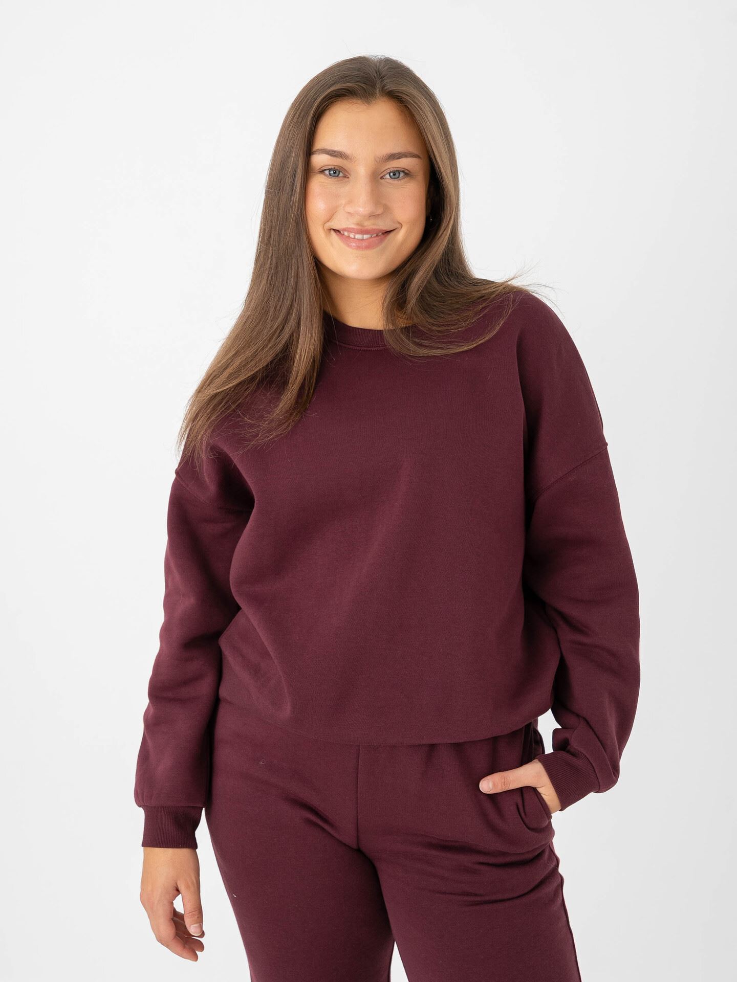 Vero Moda Sonja Long Sleeve Sweat Winetasting