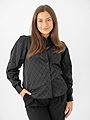 Vero Moda Viga Jacquard Long Sleeve Shirt Black Squares