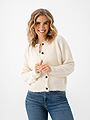 Vero Moda Novah Long Sleeve O-Neck Button Cardigan Birch