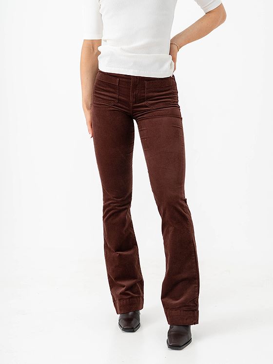 Wrangler Flare Velour Mahogany