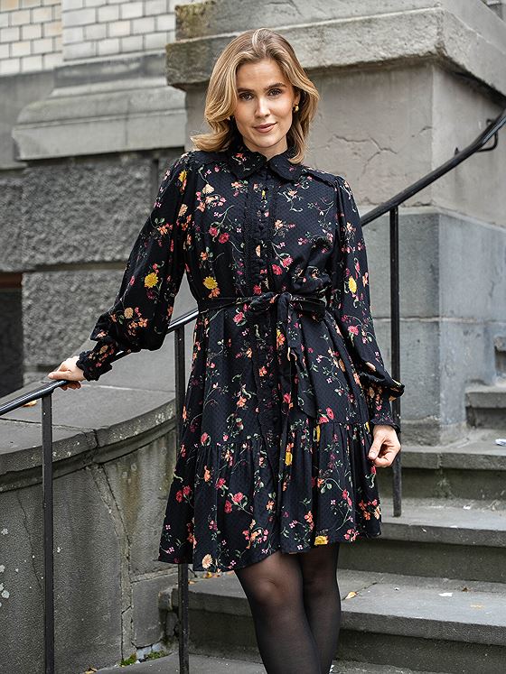 Y.A.S Tilera Shirt Dress Black Botari