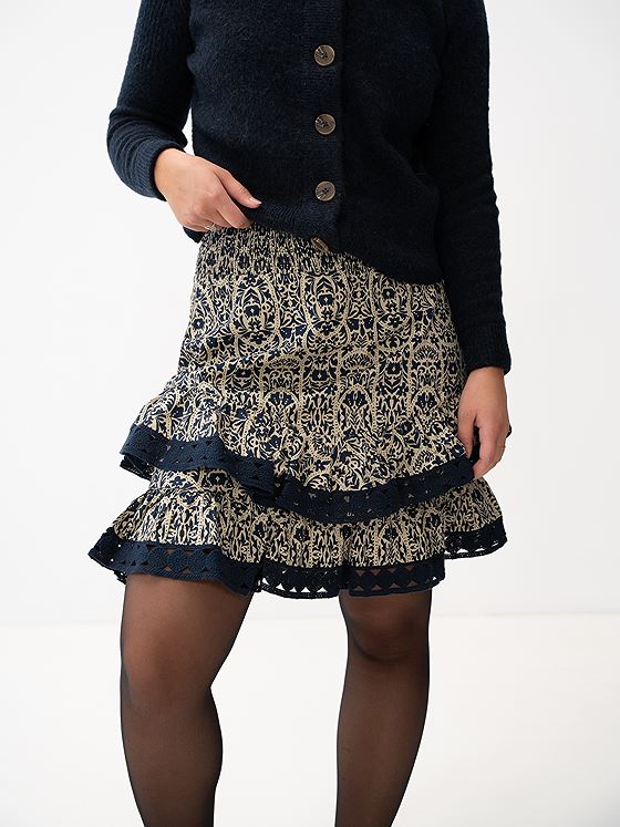 Y.A.S Wally High Waisted Skirt Safari Wally print