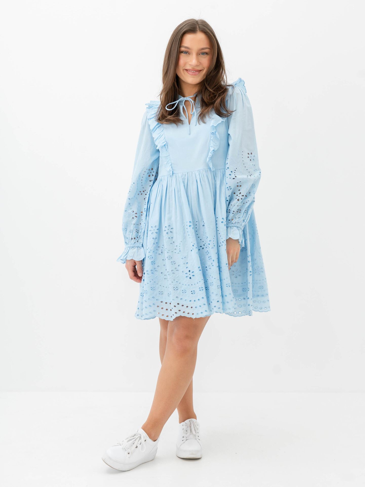 Y.A.S Luma Long Sleeve Dress Clear Sky